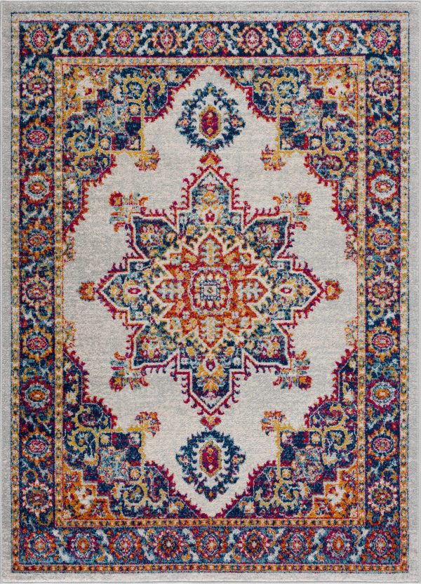 Istanbul Medallion Orange Area Rug - Clearance on Sale
